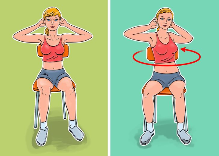 5 Exercises for a Flat Belly and a Thin Waist You Can Even Do While Sitting in a Chair